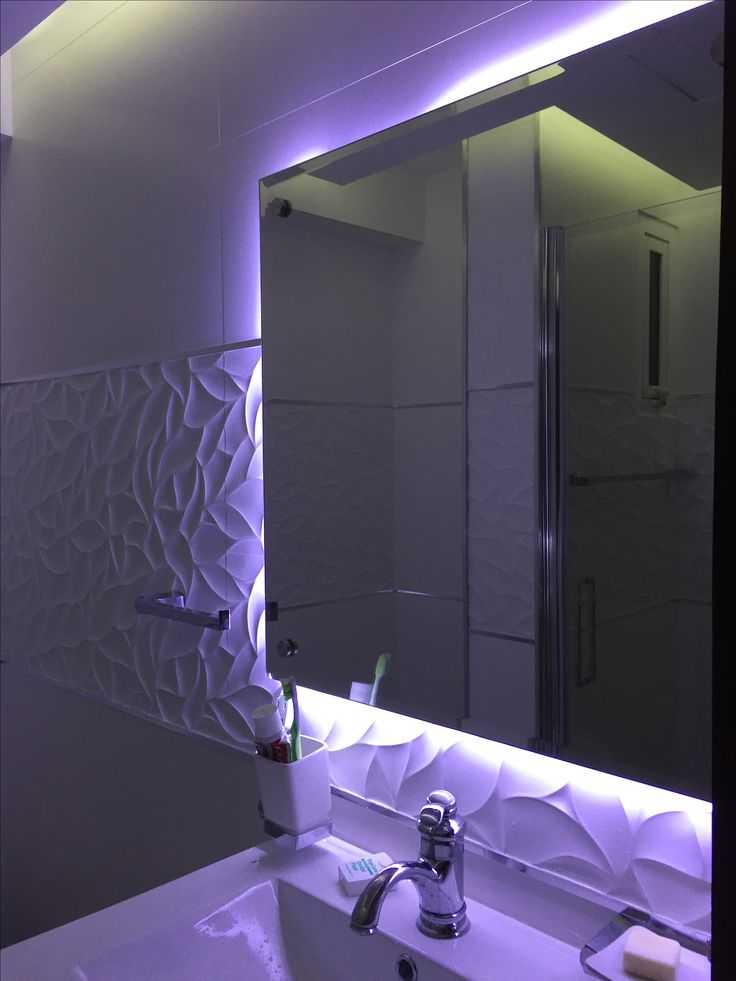 Светодиодная подсветка в ванной - советы по монтажу | стройсоветы