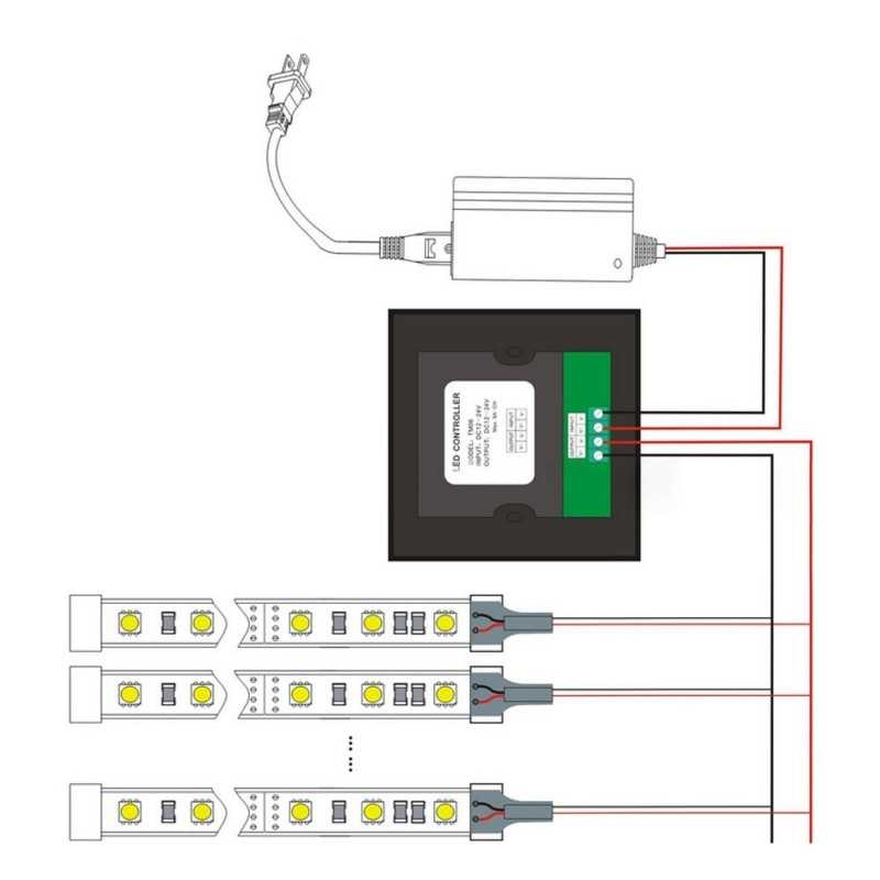 Сенсорный выключатель для светодиодной ленты: 4 схемы для 8 зон