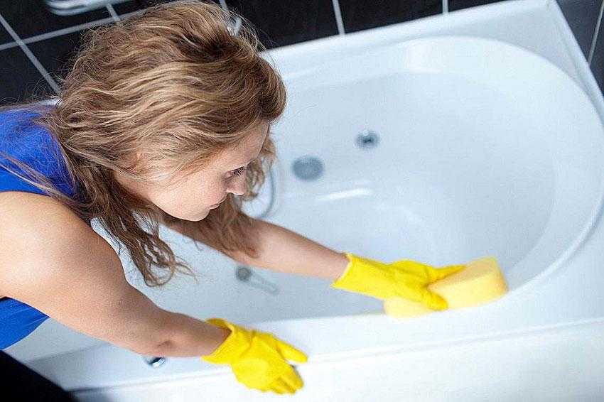Средства для мытья акриловых ванн: рекомендованные