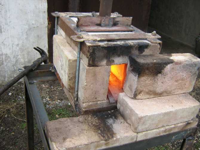 Кузнечный мини-горн своими руками – как сделать ковку из огнеупорного кирпича