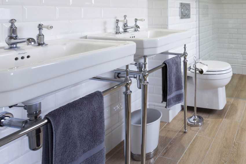 Двойная раковина — умывальник для ванной комнаты из нержавейки и керамический, какие размеры бывают