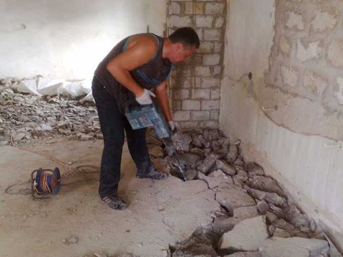 Ремонт бетонного пола — особенности процесса реставрации стяжки