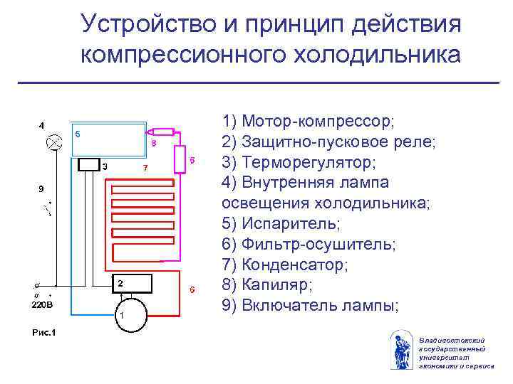 Устройство, принципы работы и конструкция бытовых холодильников