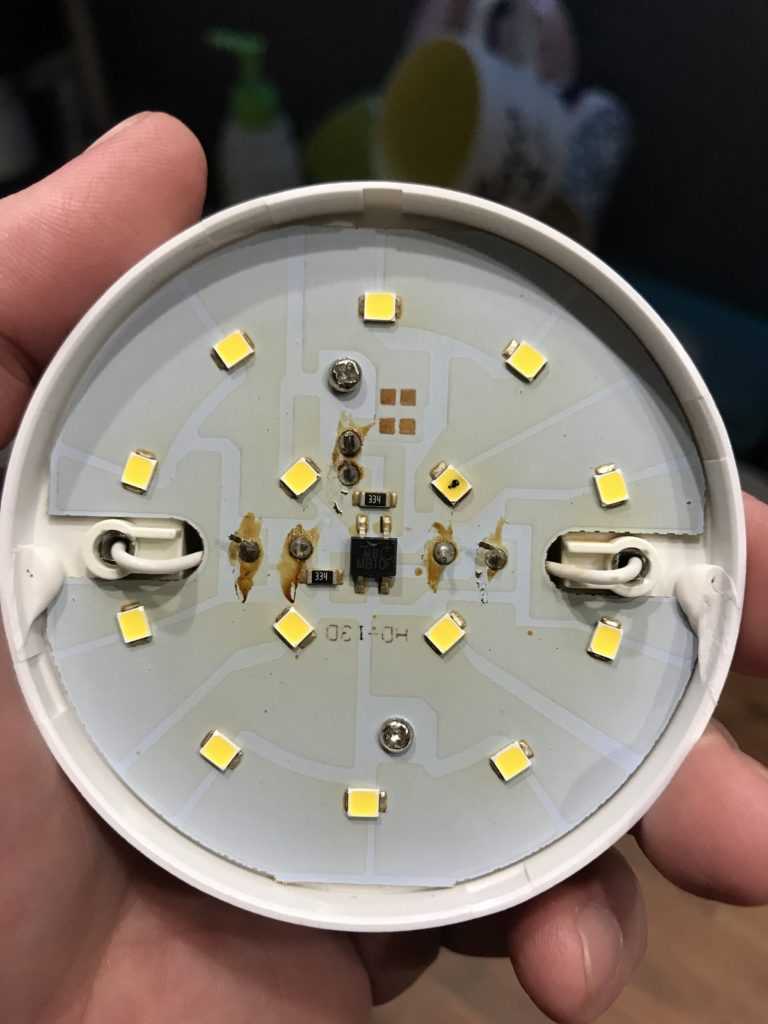 Светодиодная лампа начала моргать ремонт