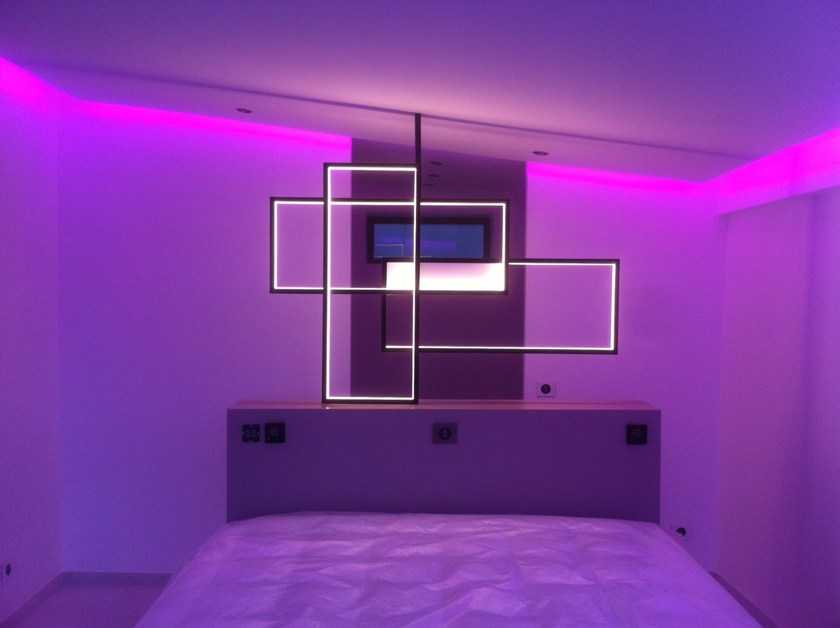 Неоновая подсветка: освещение для комнат и квартир с использованием неона
