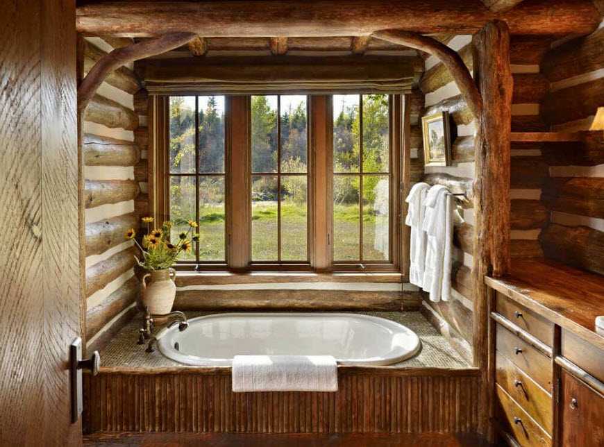 Отделка ванной комнаты в деревянном доме самостоятельно