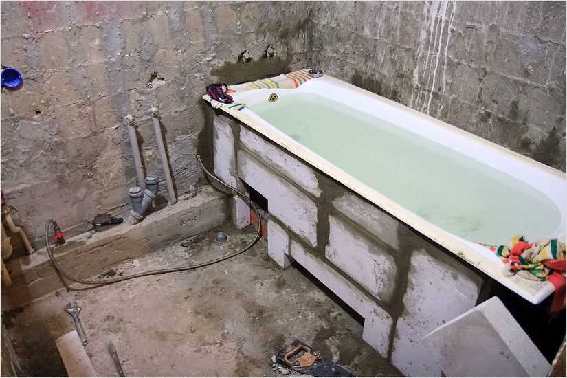 Установка ванны своими руками - 90 фото правильной установки пластиковых и металлических ванн
