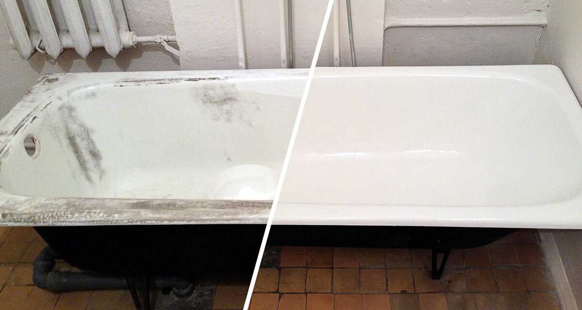 Эмалировка чугунной ванны, восстановление эмали своими руками — пошаговое видео и фото
