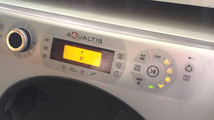Ошибка f12 на стиральной машине аристон / хотпоинт аристон — что делать? | рембыттех