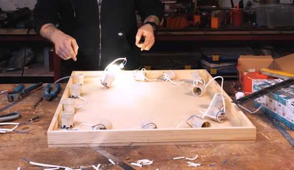 Подробная инструкция изготовления макияжного зеркала с лампочками