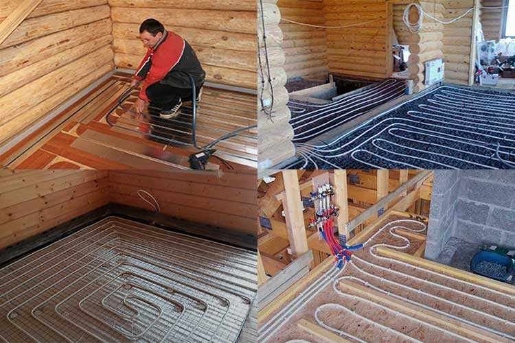 Водяной теплый пол в деревянном доме - руководство по монтажу