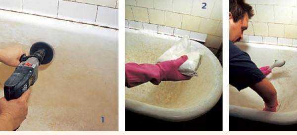 Способы восстановления эмали чугунной ванны
