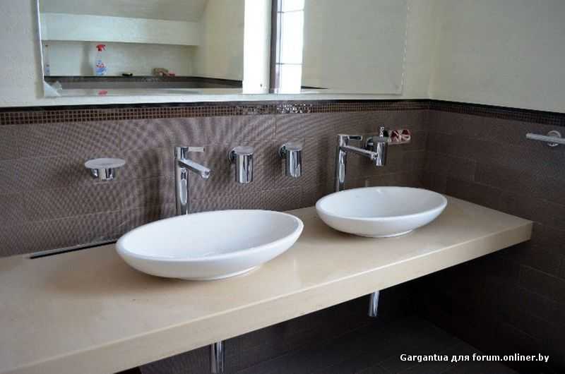 Накладная раковина на столешницу в ванную комнату: виды и установка