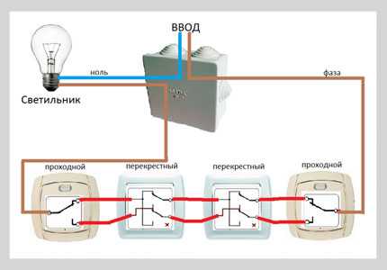 Схема перекидного выключателя - советы электрика - electro genius