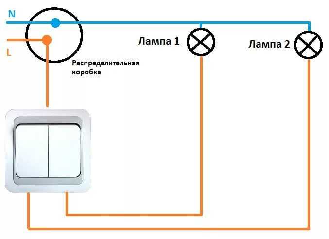 Схема подключения проходного выключателя - варианты подсоединения и правила применения