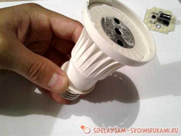 Как разобрать светодиодную лампу для её ремонта