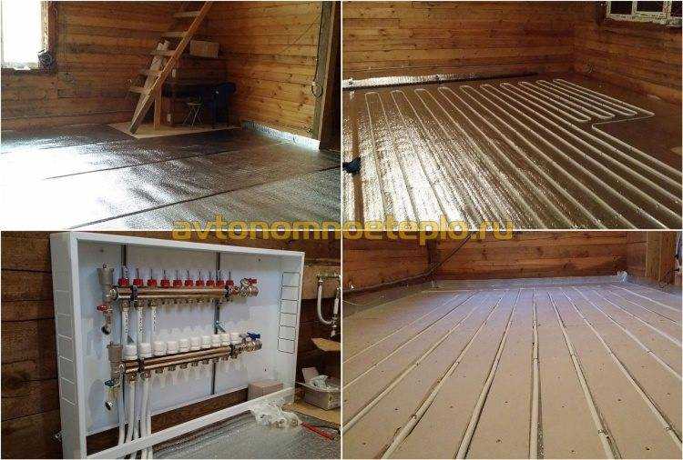 Монтаж водяного теплого пола на деревянный пол — варианты устройства, инструкция