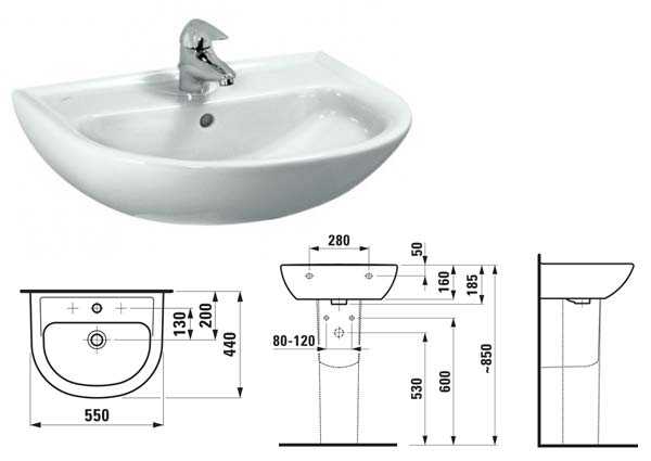 Высота установки раковины в ванной - нормы, стандарты, рекомендации