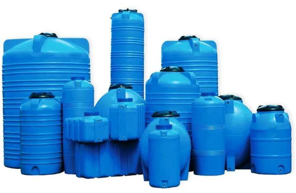 Пластиковые емкости для воды: описание основных разновидностей + советы по выбору пластикового бака