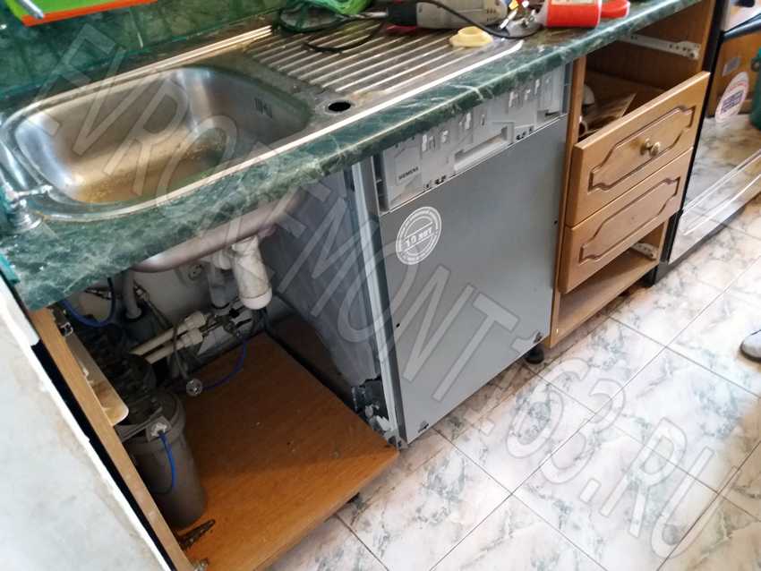 Как встроить посудомоечную машину в кухню и рассчитать фасад