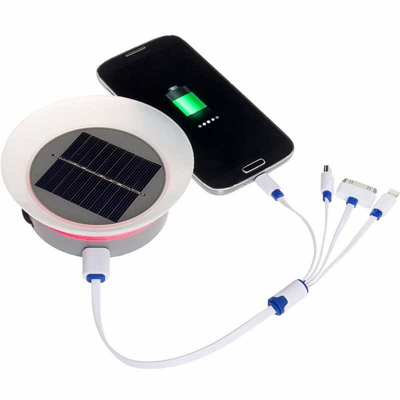 Зарядное устройство на солнечных батареях с аккумулятором для мобильных телефонов, ноутбуков и прочего